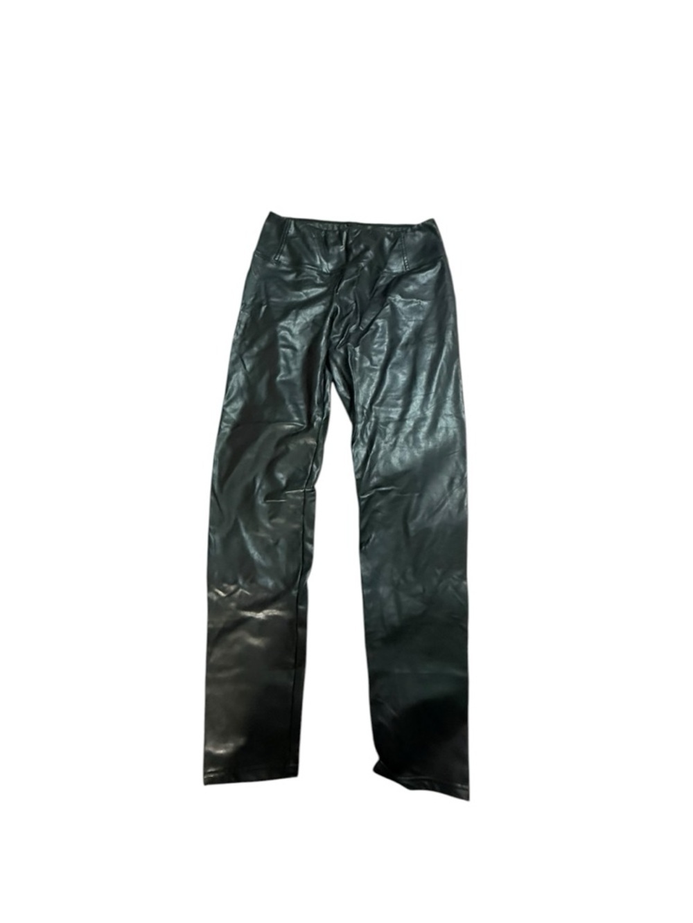 Black Faux Leather Pants - Picture 3 of 3